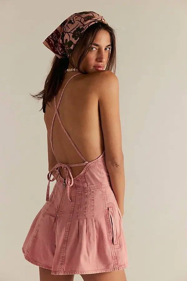 DAZED | DENIM ROMPER